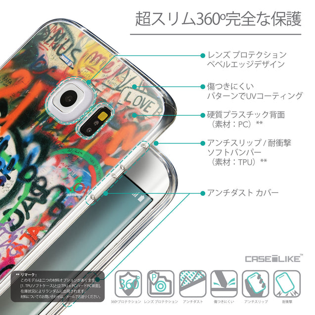 Details in Japanese - CASEiLIKE Samsung Galaxy S6 Edge back cover Graffiti 2721