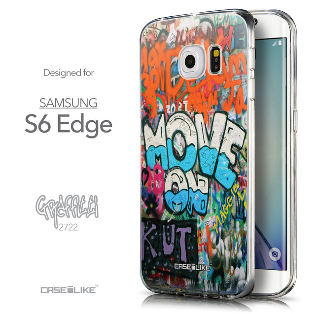 Front & Side View - CASEiLIKE Samsung Galaxy S6 Edge back cover Graffiti 2722
