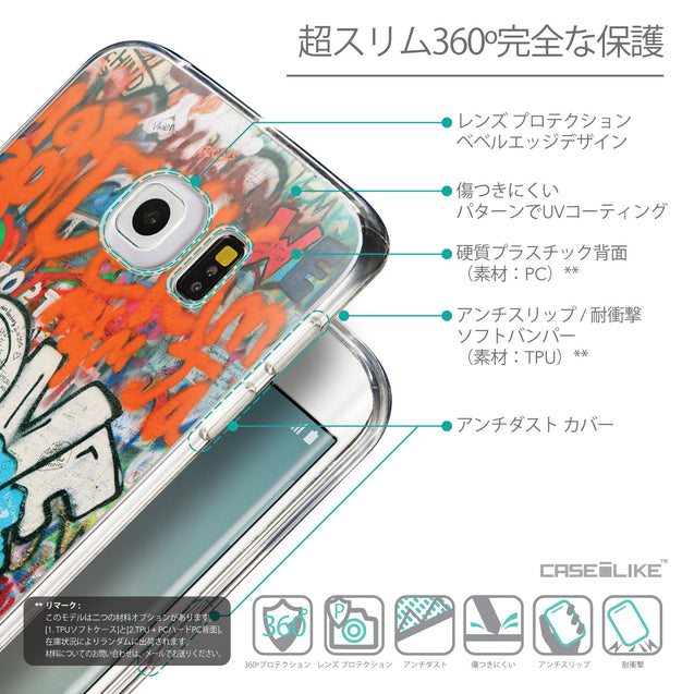 Details in Japanese - CASEiLIKE Samsung Galaxy S6 Edge back cover Graffiti 2722