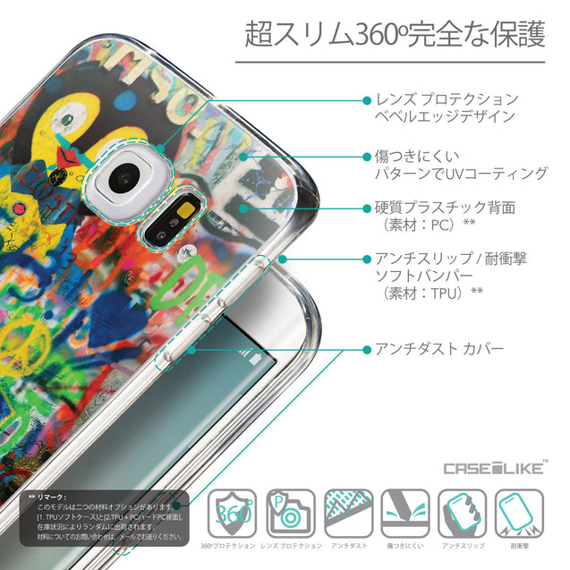Details in Japanese - CASEiLIKE Samsung Galaxy S6 Edge back cover Graffiti 2723
