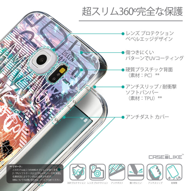 Details in Japanese - CASEiLIKE Samsung Galaxy S6 Edge back cover Graffiti 2729