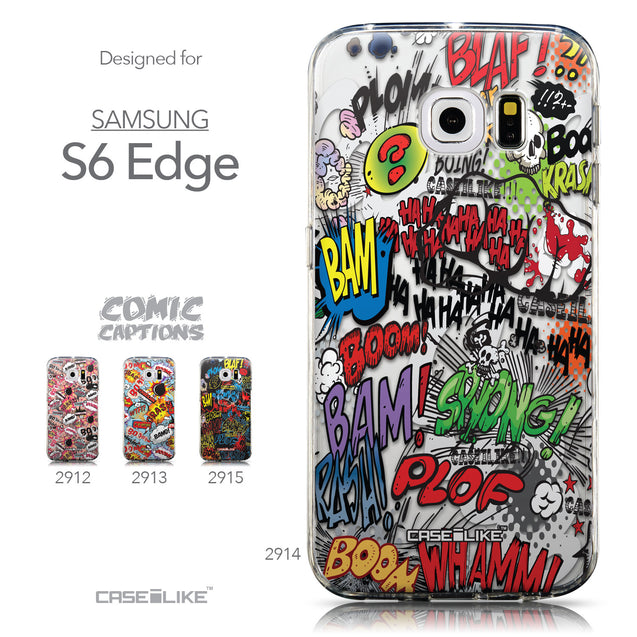 Collection - CASEiLIKE Samsung Galaxy S6 Edge back cover Comic Captions 2914