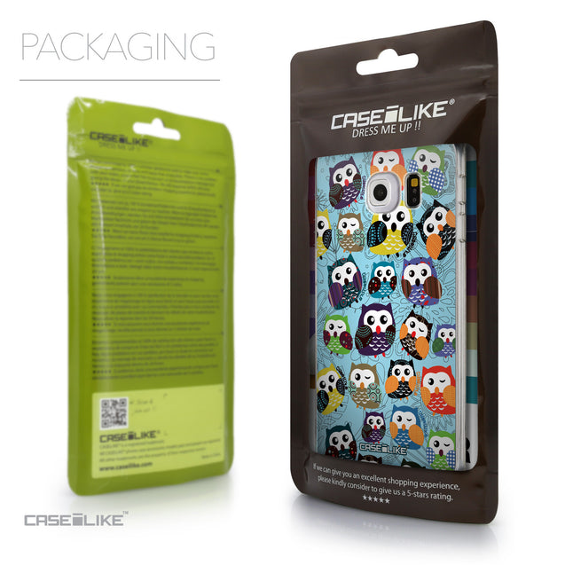 Packaging - CASEiLIKE Samsung Galaxy S6 Edge back cover Owl Graphic Design 3312