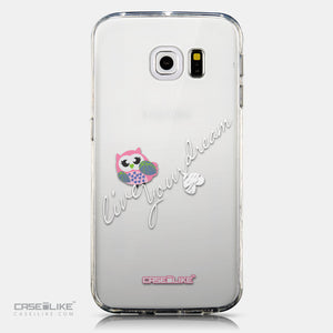 CASEiLIKE Samsung Galaxy S6 Edge back cover Owl Graphic Design 3314