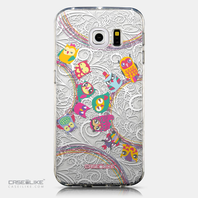 CASEiLIKE Samsung Galaxy S6 Edge back cover Owl Graphic Design 3316