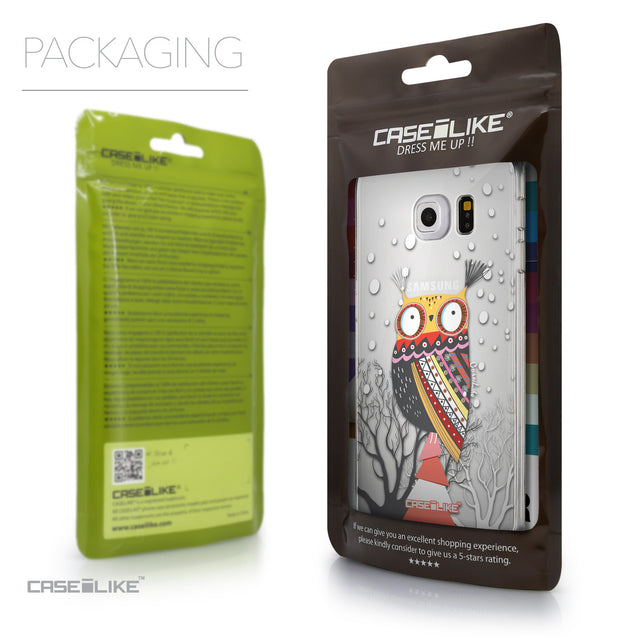 Packaging - CASEiLIKE Samsung Galaxy S6 Edge back cover Owl Graphic Design 3317