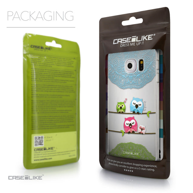 Packaging - CASEiLIKE Samsung Galaxy S6 Edge back cover Owl Graphic Design 3318