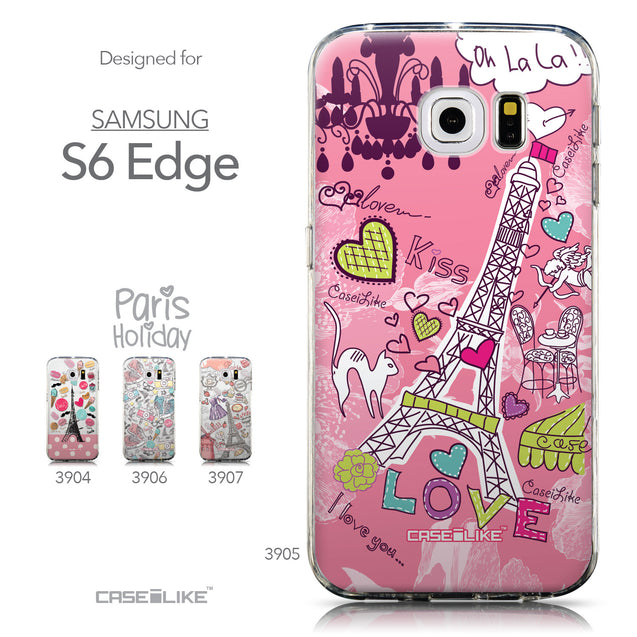 Collection - CASEiLIKE Samsung Galaxy S6 Edge back cover Paris Holiday 3905