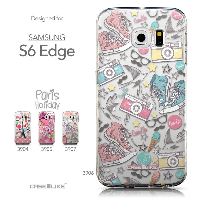 Collection - CASEiLIKE Samsung Galaxy S6 Edge back cover Paris Holiday 3906