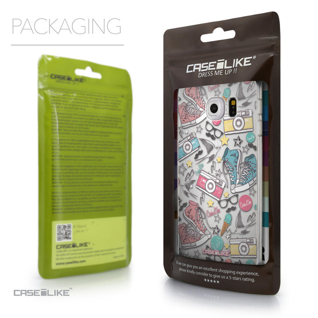 Packaging - CASEiLIKE Samsung Galaxy S6 Edge back cover Paris Holiday 3906