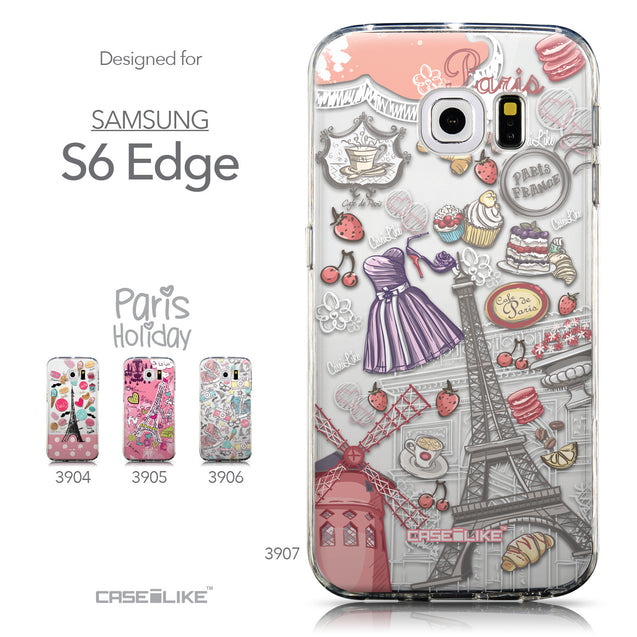 Collection - CASEiLIKE Samsung Galaxy S6 Edge back cover Paris Holiday 3907