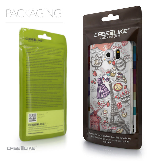 Packaging - CASEiLIKE Samsung Galaxy S6 Edge back cover Paris Holiday 3907