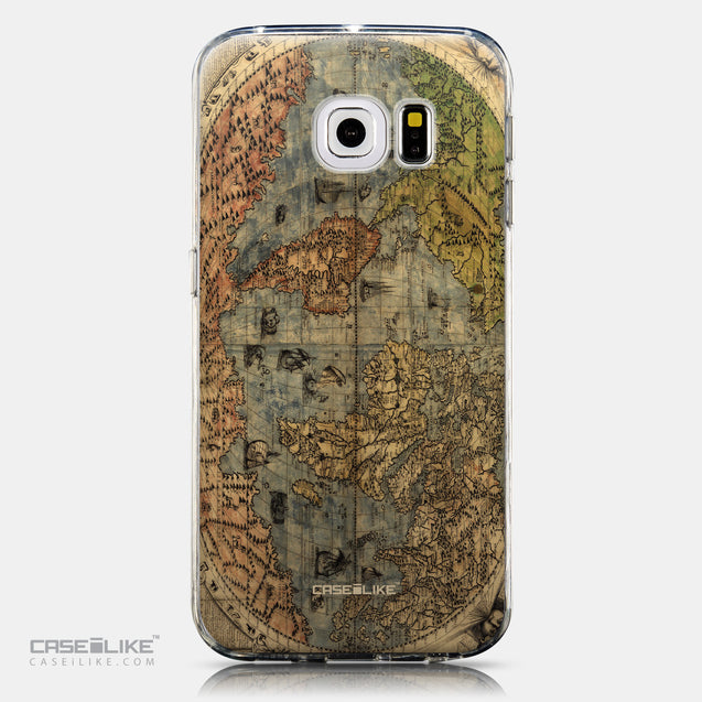 CASEiLIKE Samsung Galaxy S6 Edge back cover World Map Vintage 4608