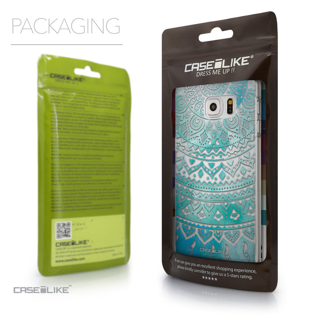Packaging - CASEiLIKE Samsung Galaxy S6 Edge Plus back cover Indian Line Art 2066