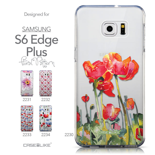 Collection - CASEiLIKE Samsung Galaxy S6 Edge Plus back cover Watercolor Floral 2230