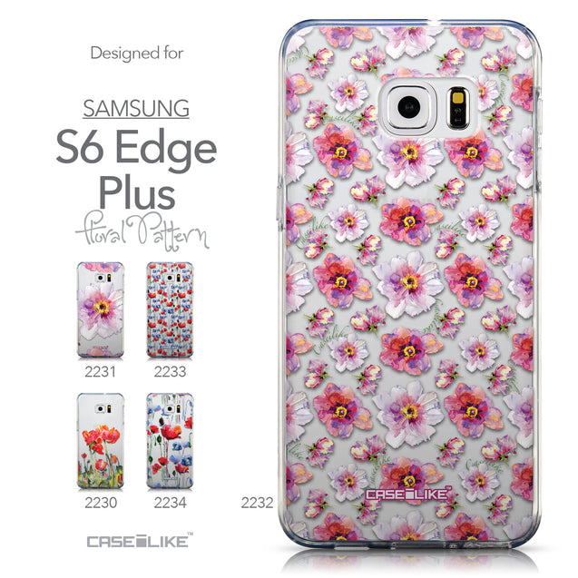 Collection - CASEiLIKE Samsung Galaxy S6 Edge Plus back cover Watercolor Floral 2232