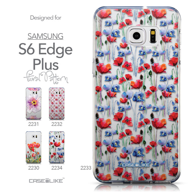 Collection - CASEiLIKE Samsung Galaxy S6 Edge Plus back cover Watercolor Floral 2233