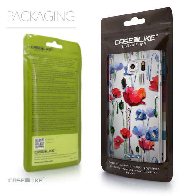 Packaging - CASEiLIKE Samsung Galaxy S6 Edge Plus back cover Indian Line Art 2061