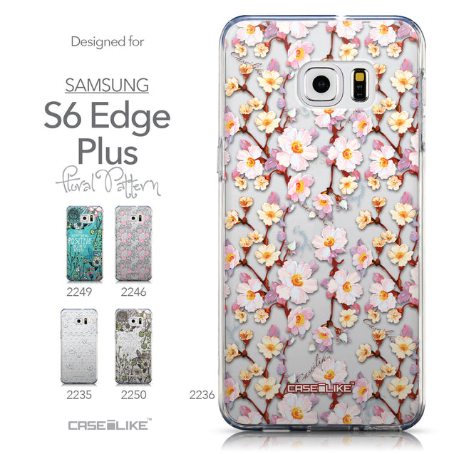 Collection - CASEiLIKE Samsung Galaxy S6 Edge Plus back cover Watercolor Floral 2236
