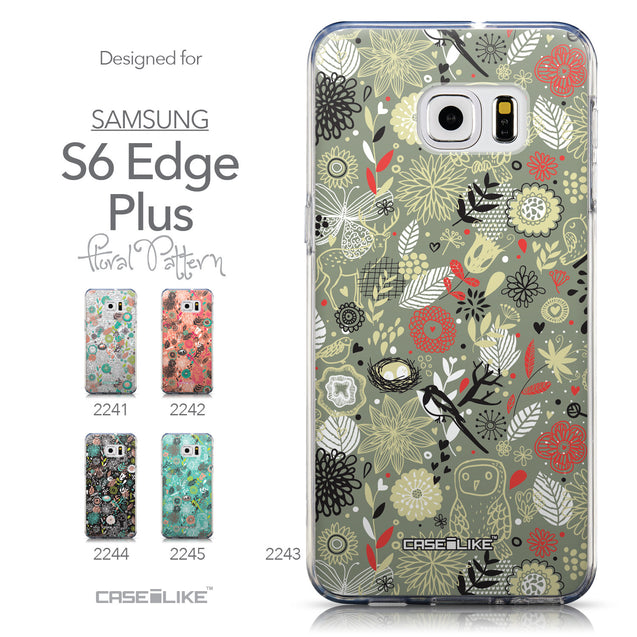 Collection - CASEiLIKE Samsung Galaxy S6 Edge Plus back cover Spring Forest Gray 2243