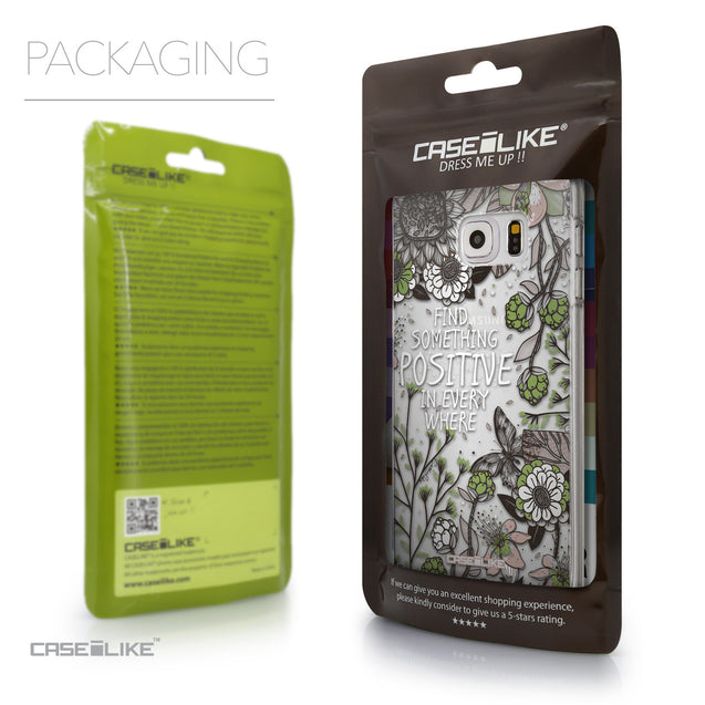 Packaging - CASEiLIKE Samsung Galaxy S6 Edge Plus back cover Blooming Flowers 2250