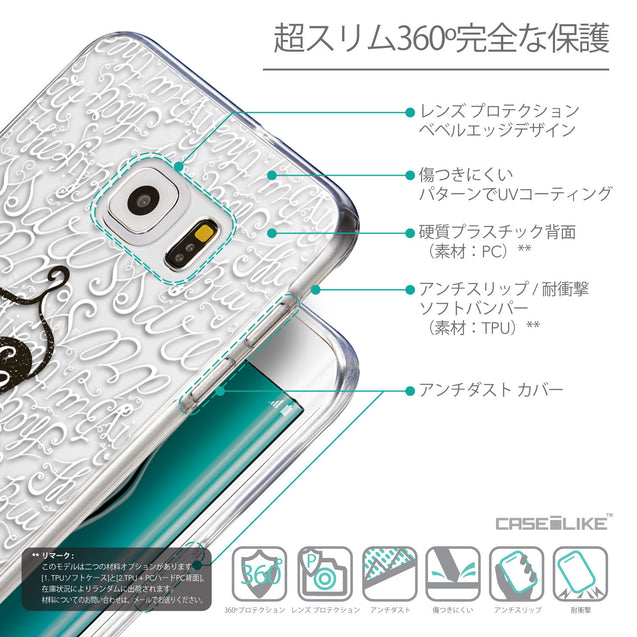 Details in Japanese - CASEiLIKE Samsung Galaxy S6 Edge Plus back cover Indian Tribal Theme Pattern 2053