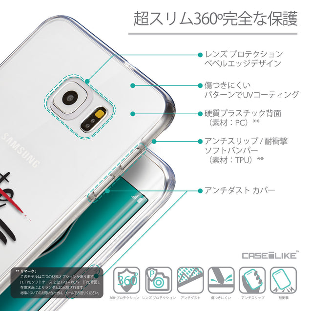 Details in Japanese - CASEiLIKE Samsung Galaxy S6 Edge Plus back cover Quote 2406