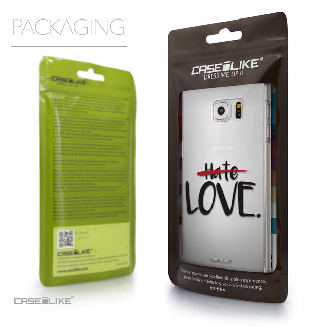 Packaging - CASEiLIKE Samsung Galaxy S6 Edge Plus back cover Quote 2406