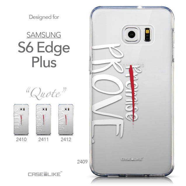Collection - CASEiLIKE Samsung Galaxy S6 Edge Plus back cover Quote 2409