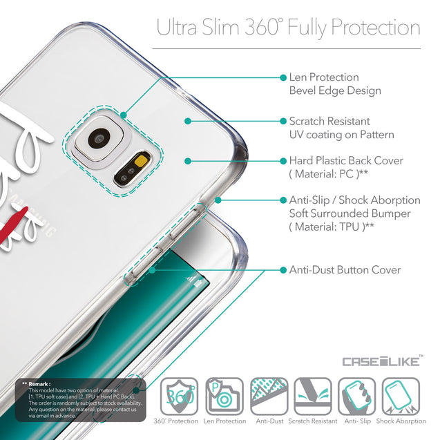Details in English - CASEiLIKE Samsung Galaxy S6 Edge Plus back cover Quote 2409