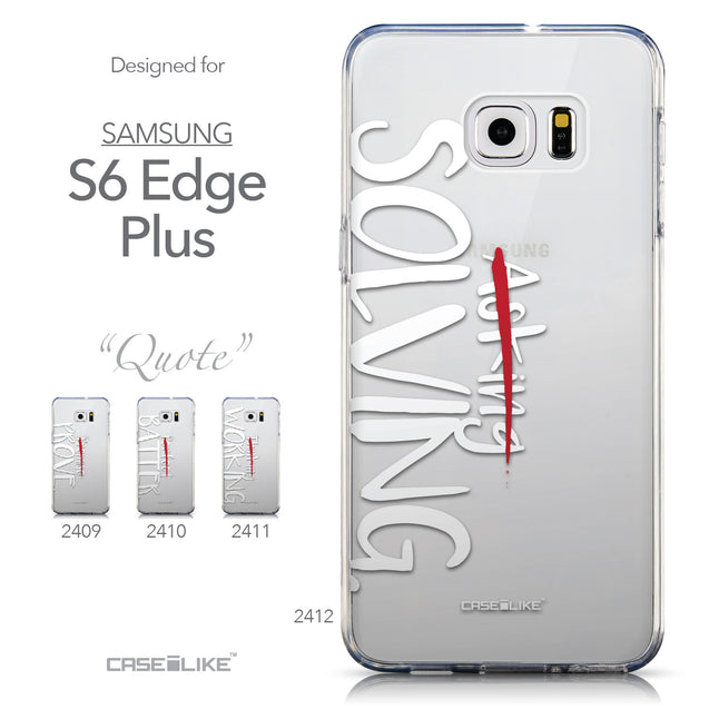 Collection - CASEiLIKE Samsung Galaxy S6 Edge Plus back cover Quote 2412