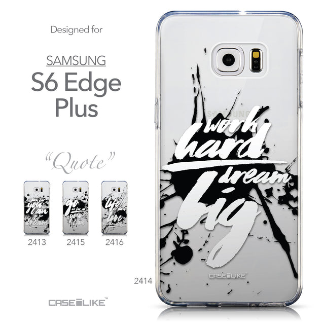 Collection - CASEiLIKE Samsung Galaxy S6 Edge Plus back cover Quote 2414