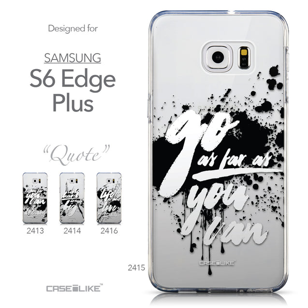 Collection - CASEiLIKE Samsung Galaxy S6 Edge Plus back cover Quote 2415