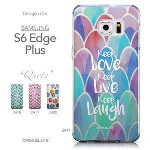 Collection - CASEiLIKE Samsung Galaxy S6 Edge Plus back cover Quote 2417