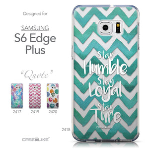 Collection - CASEiLIKE Samsung Galaxy S6 Edge Plus back cover Quote 2418