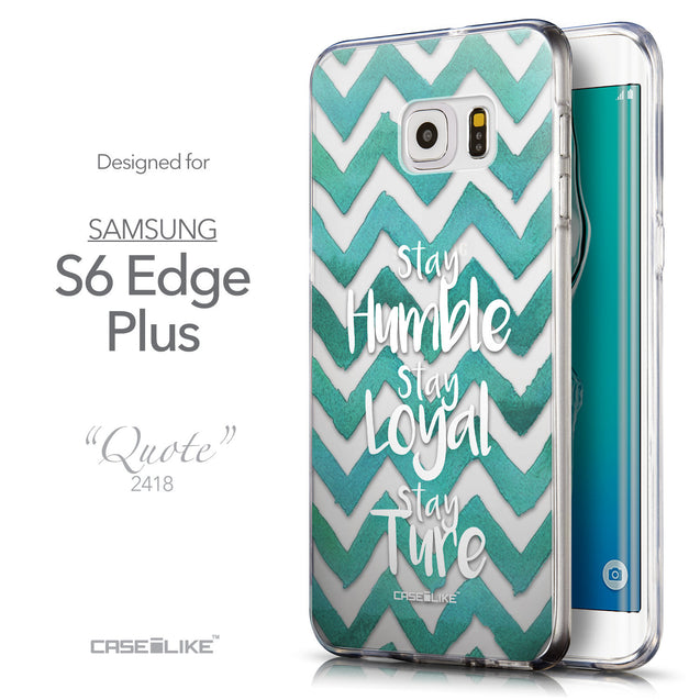 Front & Side View - CASEiLIKE Samsung Galaxy S6 Edge Plus back cover Quote 2418