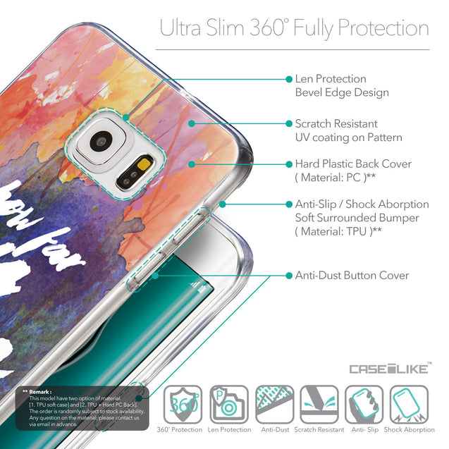 Details in English - CASEiLIKE Samsung Galaxy S6 Edge Plus back cover Quote 2421