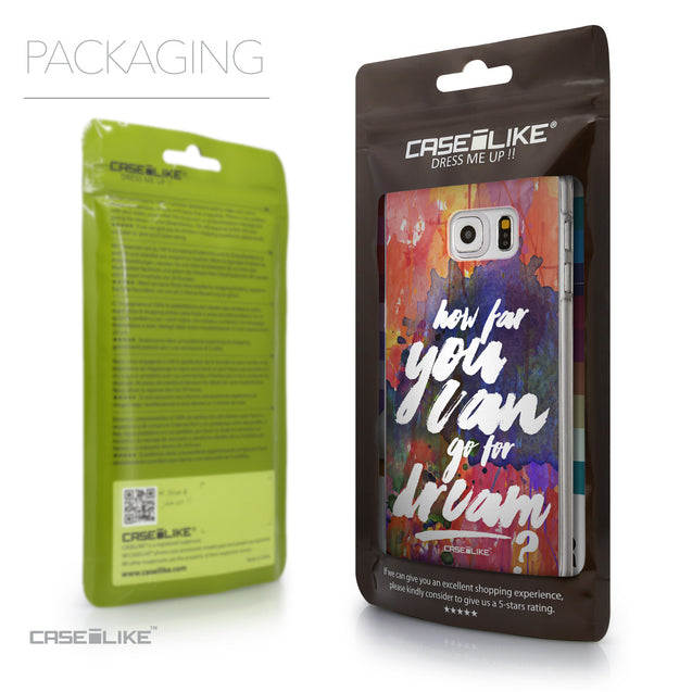 Packaging - CASEiLIKE Samsung Galaxy S6 Edge Plus back cover Quote 2421
