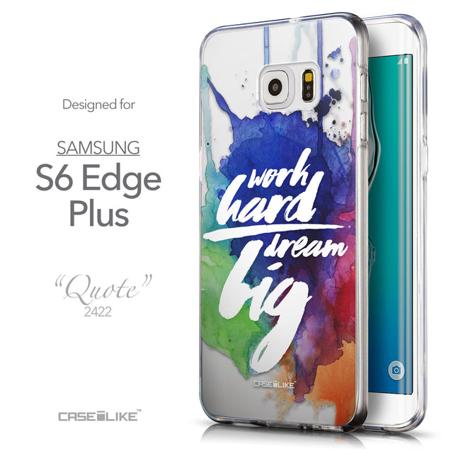 Front & Side View - CASEiLIKE Samsung Galaxy S6 Edge Plus back cover Quote 2422