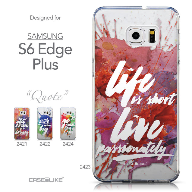 Collection - CASEiLIKE Samsung Galaxy S6 Edge Plus back cover Quote 2423