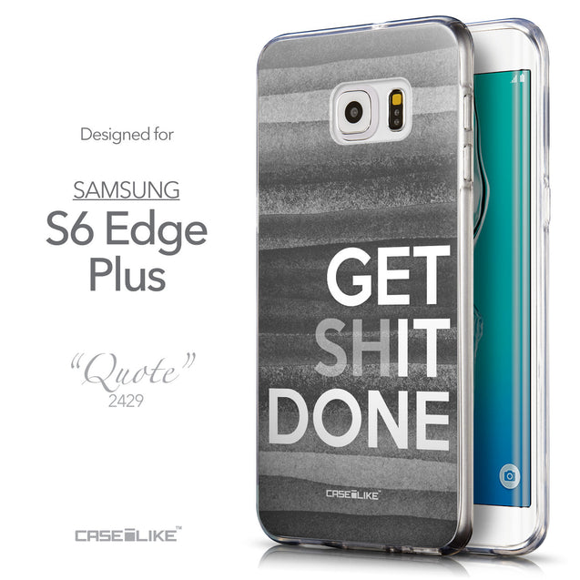 Front & Side View - CASEiLIKE Samsung Galaxy S6 Edge Plus back cover Quote 2429