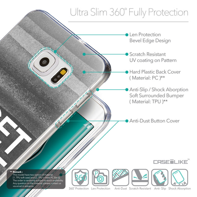 Details in English - CASEiLIKE Samsung Galaxy S6 Edge Plus back cover Quote 2429