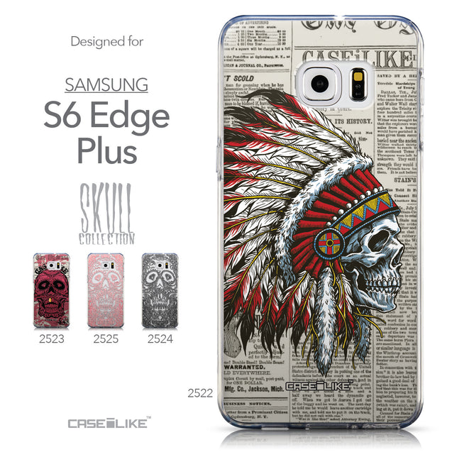 Collection - CASEiLIKE Samsung Galaxy S6 Edge Plus back cover Art of Skull 2522