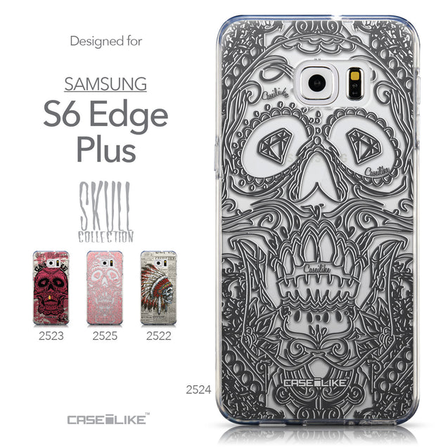 Collection - CASEiLIKE Samsung Galaxy S6 Edge Plus back cover Art of Skull 2524