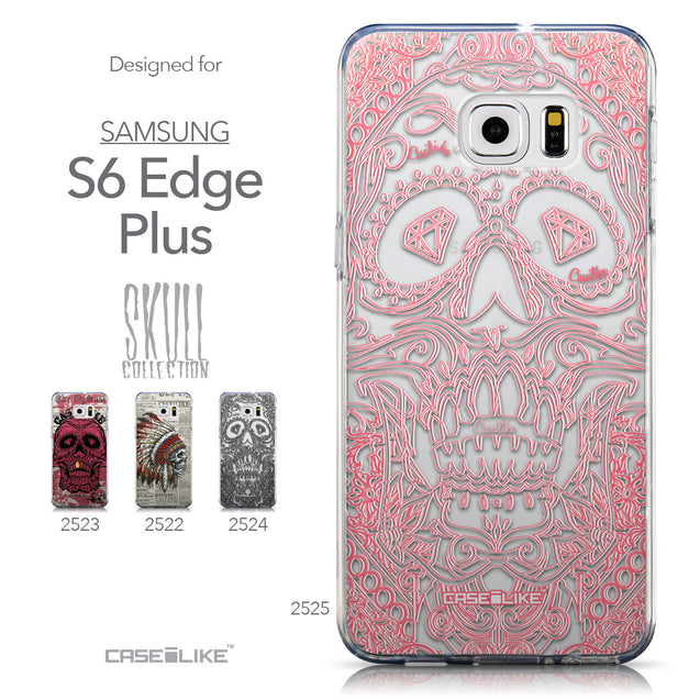 Collection - CASEiLIKE Samsung Galaxy S6 Edge Plus back cover Art of Skull 2525