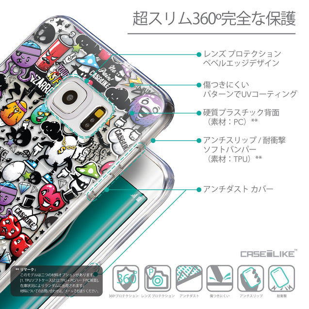 Details in Japanese - CASEiLIKE Samsung Galaxy S6 Edge Plus back cover Graffiti 2703