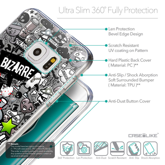 Details in English - CASEiLIKE Samsung Galaxy S6 Edge Plus back cover Graffiti 2705