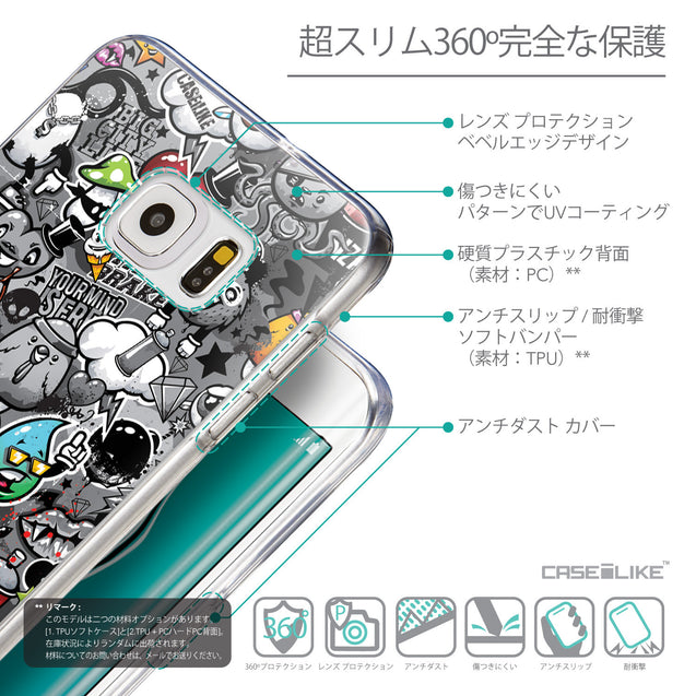 Details in Japanese - CASEiLIKE Samsung Galaxy S6 Edge Plus back cover Graffiti 2709