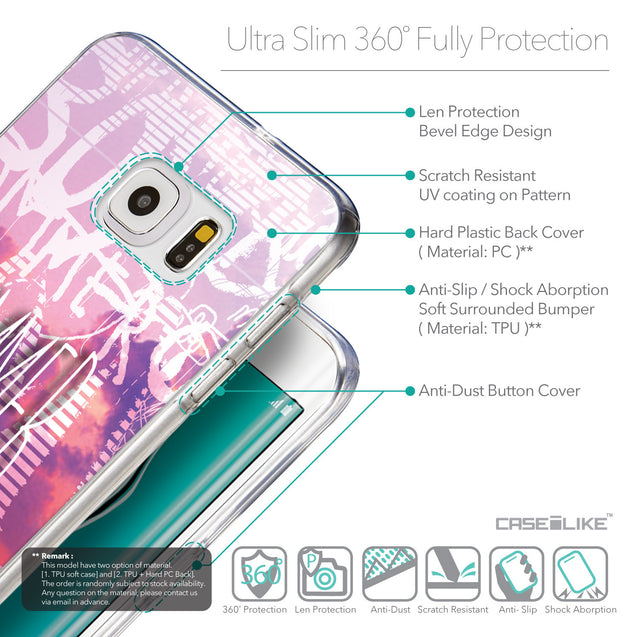 Details in English - CASEiLIKE Samsung Galaxy S6 Edge Plus back cover Graffiti 2727