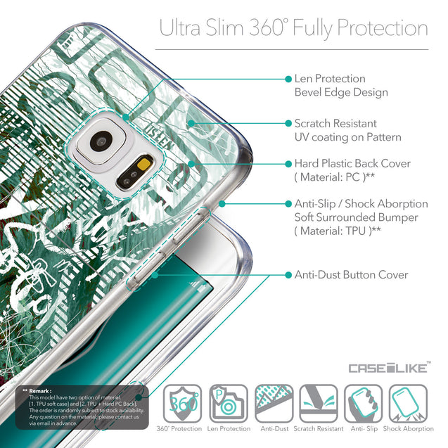 Details in English - CASEiLIKE Samsung Galaxy S6 Edge Plus back cover Graffiti 2728
